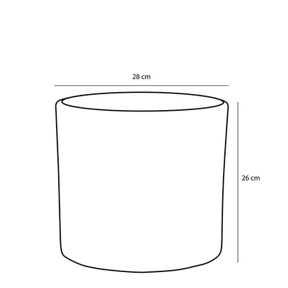 Era Bloempot - H26 x Ø28 cm - Reliëf - Groen