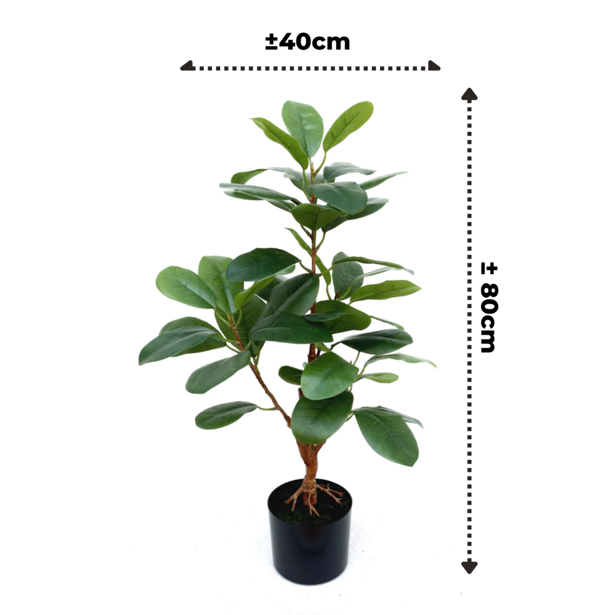 Ficus kunstboom van 80 centimeter hoog