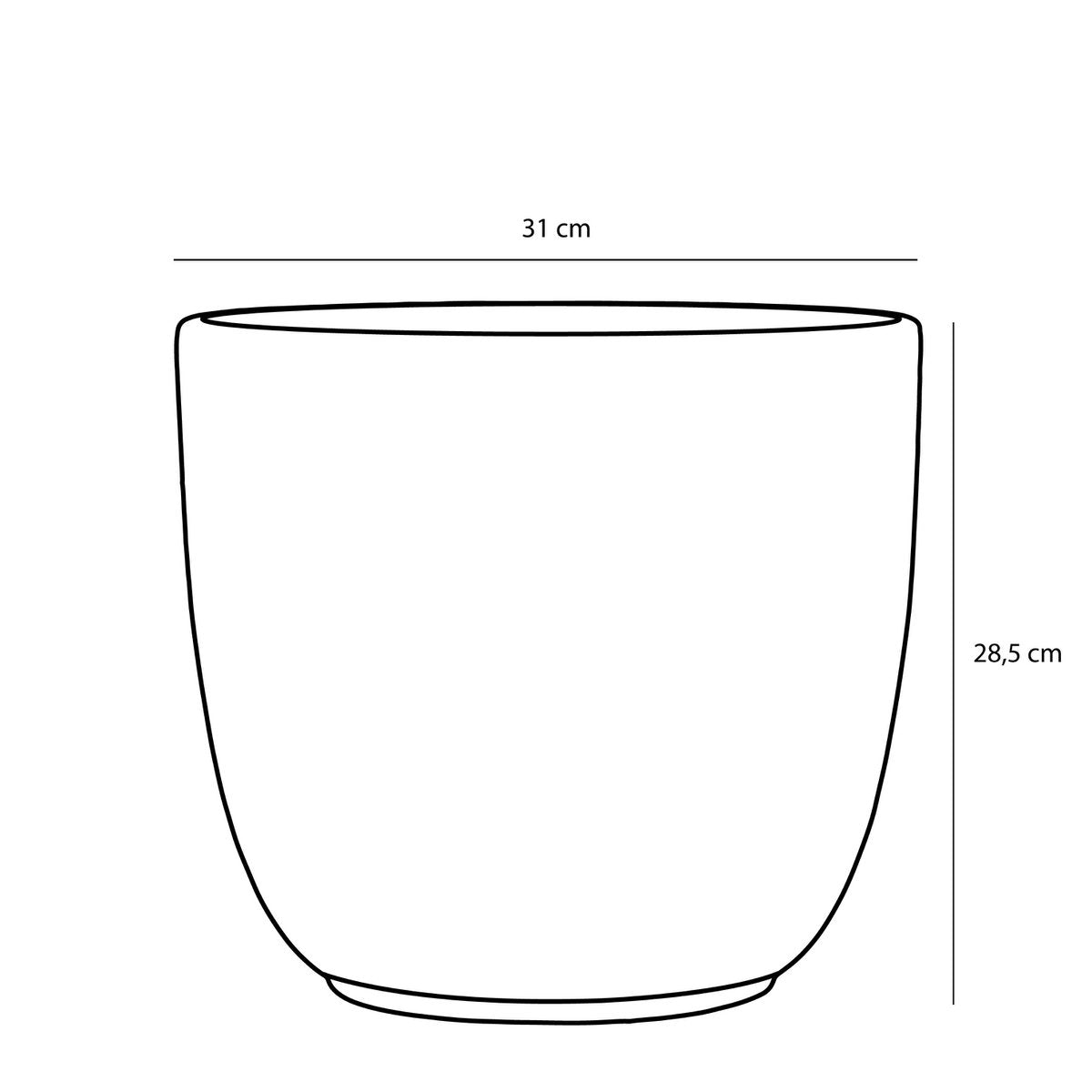 Moderne pot voor bloemen en planten