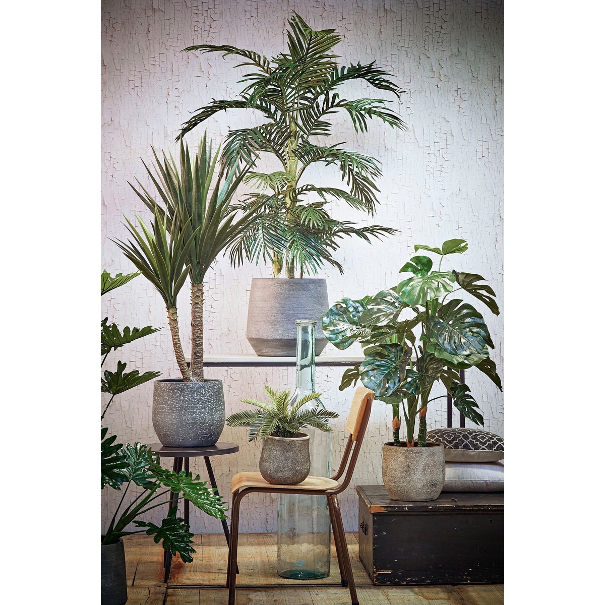 Hoge kunst Areca palm met groene bladeren