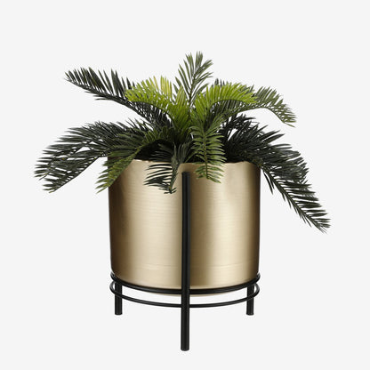 Moderne plantenstandaard met gouden pot