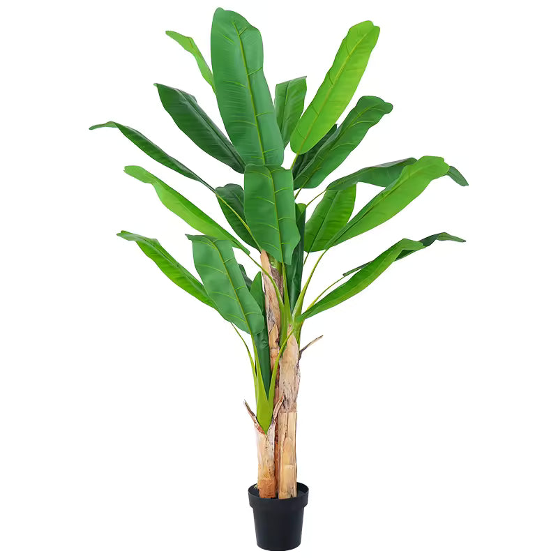 Bananenplant kunstplant 180 cm - 3 stammen
