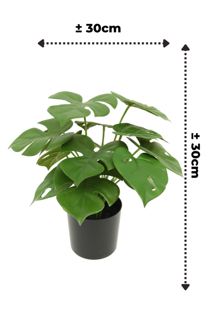 Kunstmatige monstera plant van 30 cm