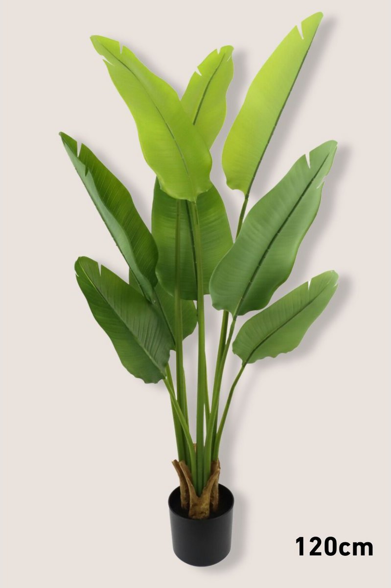 Kunstmatige Strelitzia planten bundel voor interieurdecoratie