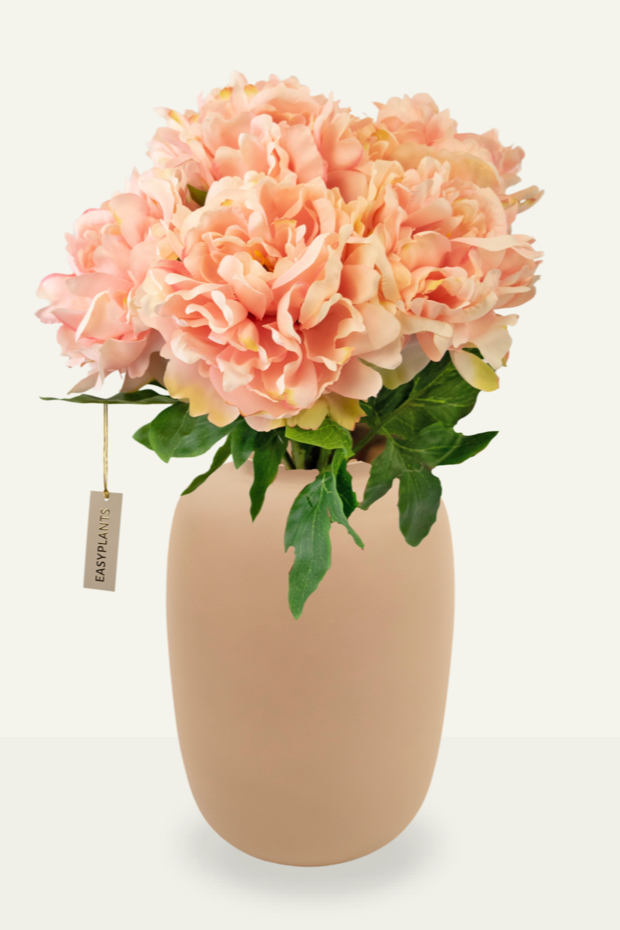 Kunstboeket Peony Soft Pink 39 cm