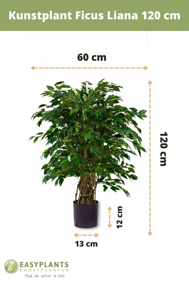 Kunstplant Ficus Liana 120 cm