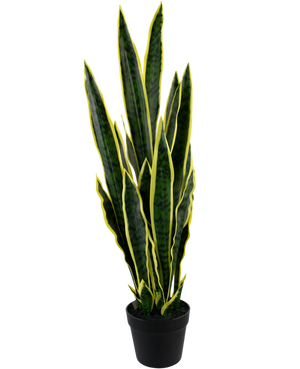 Kunstplant Sansevieria Laurentii 92 cm in sierpot