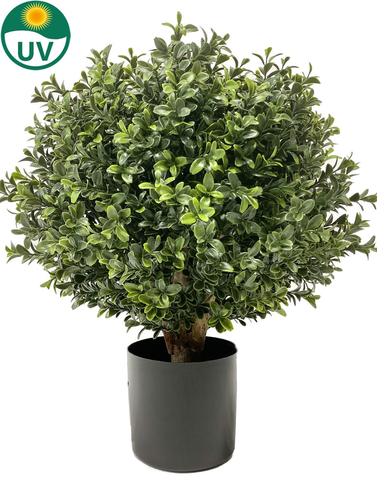 Kunst buxus op hoge stam met 30 cm diameter