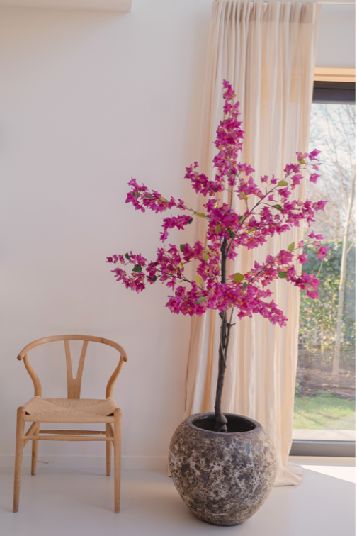 Prachtige paarse Bougainvillea kunstplant van 180 cm