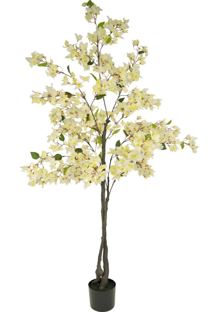 Kunstige witte Bougainvillea plant van 180 cm hoogte