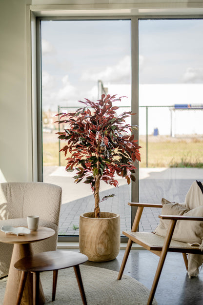 Decoratieve kunstplant in groen en rood