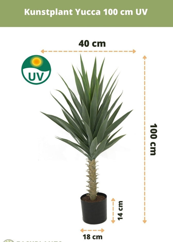 Decoratieve nep Yucca plant van 100 cm